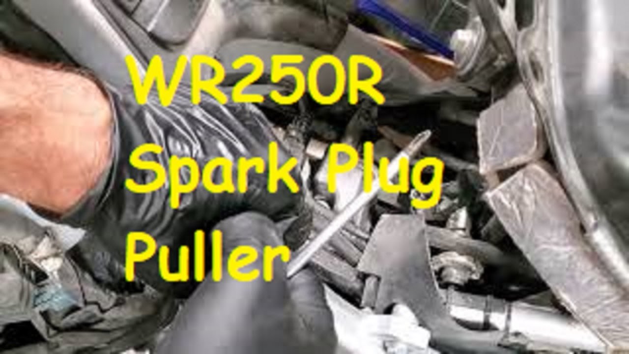 WR250R Spark Plug removal tips.  Lube, Lasso and Pluck!