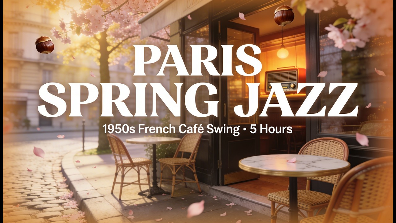 Paris Jazz Café – 5 Hours of Elegant 1950s French Vintage Swing for Work & Relaxation
