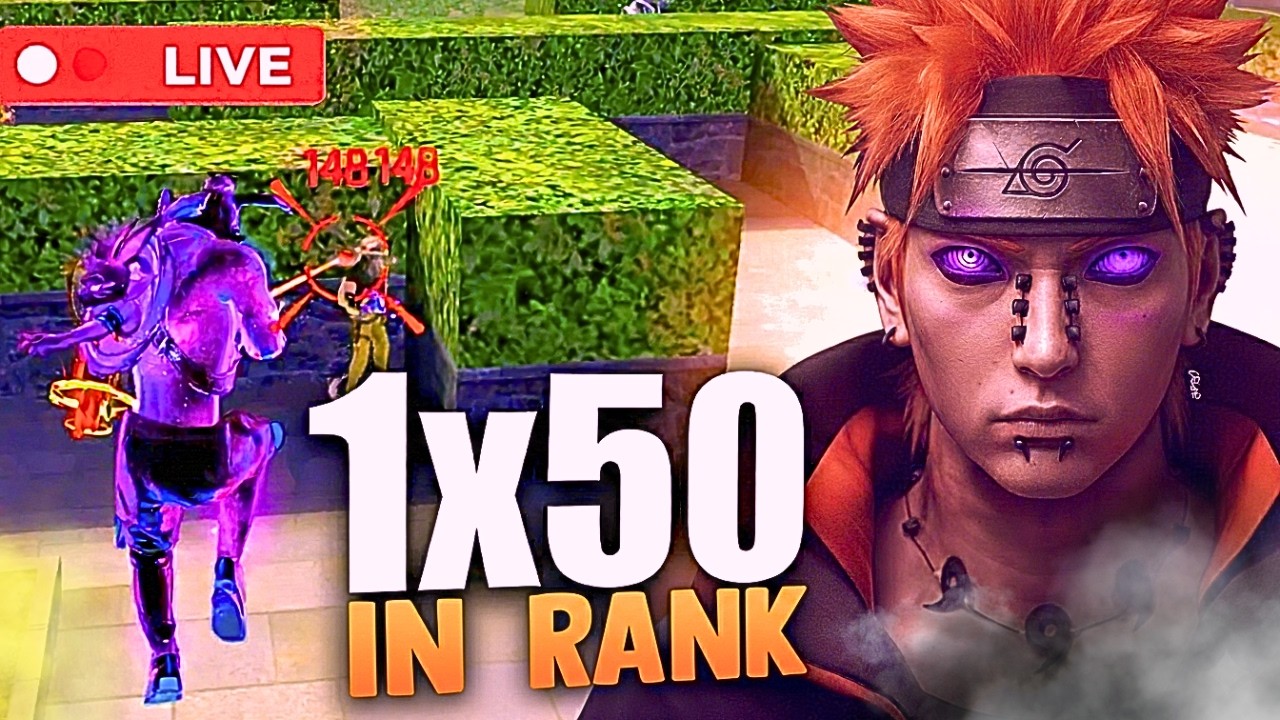 🔥 1v4 BR RANK PUSH 😈 | SOLO vs SQUAD | GRANDMASTER PUSH | FREE FIRE LIVE 🔴