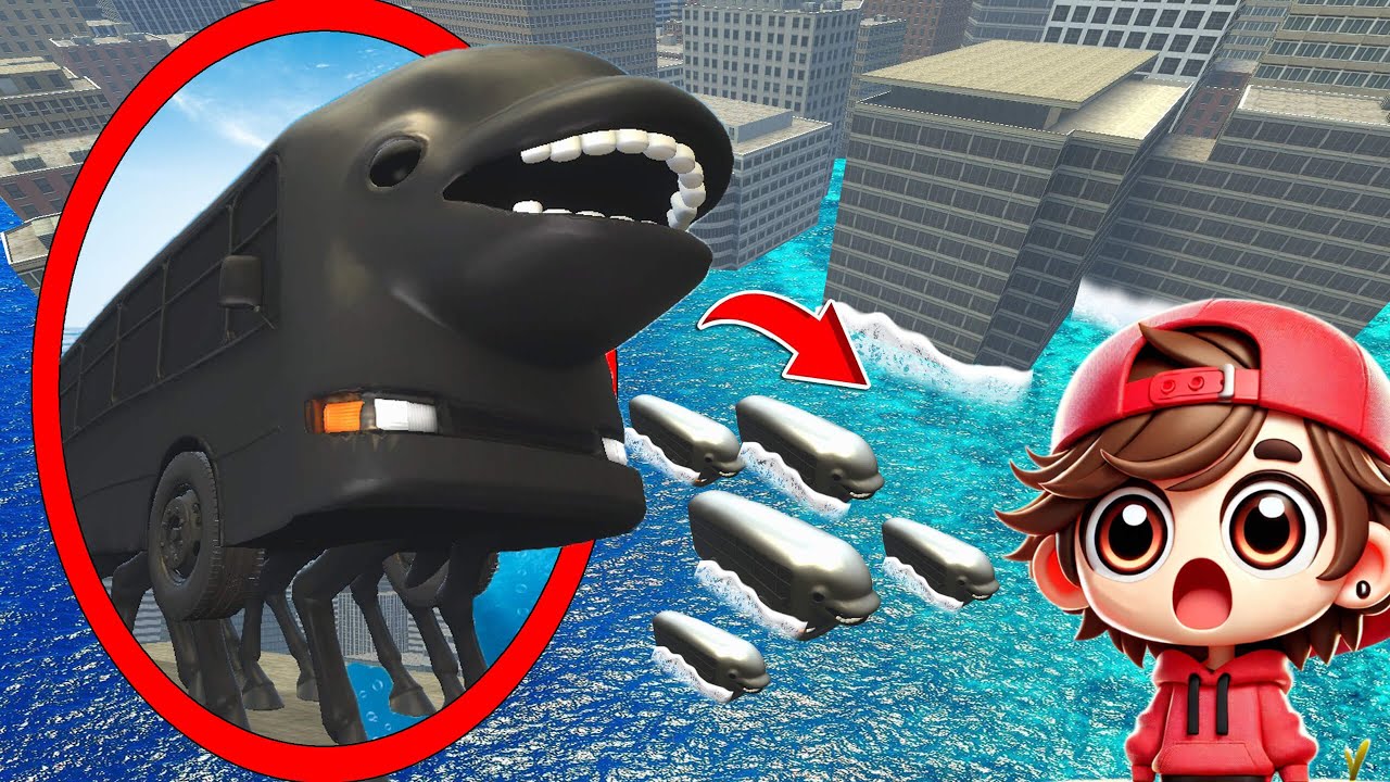 My drone CATCHES RAAR DOLPHIN RAAR BUSSIE BUS IRENG in REAL LIFE in Garry's Mod