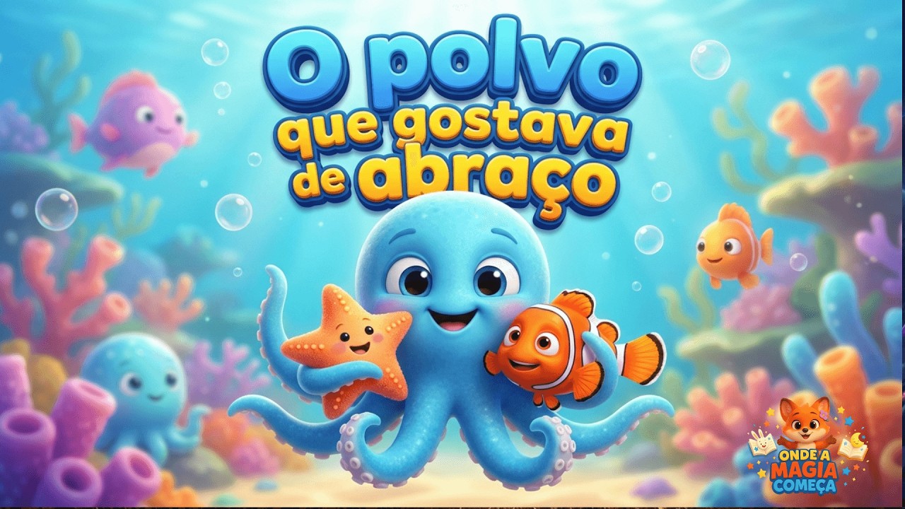 O Polvo Que Gostava De Abraços - História Infantil #historiainfantil  #historinhasparadormir
