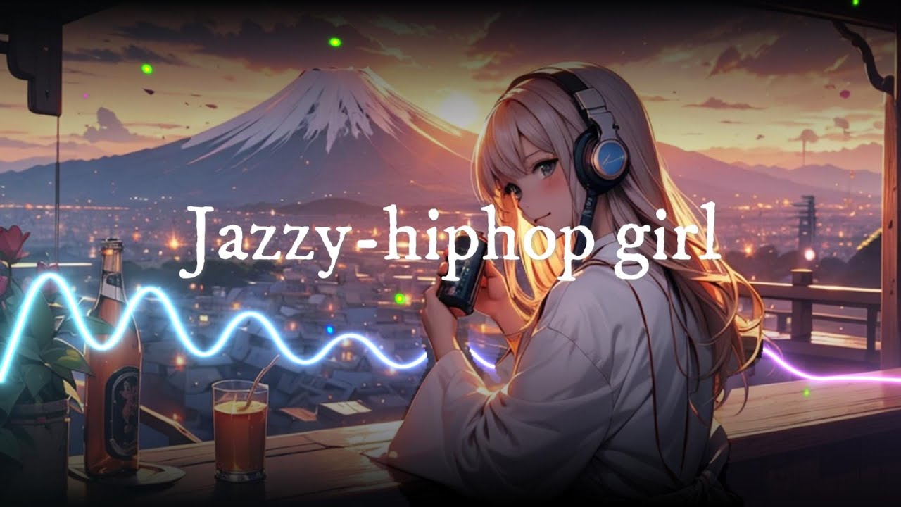 new year's drinking girl・Lofi-hiphop | chill beats to relax / study /work to 🎧𓈒 𓂂𓏸Jazzy-hiphop girl