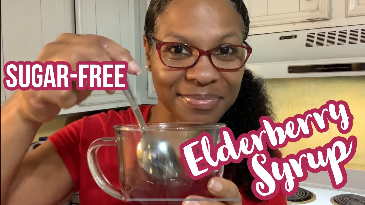 Sugar-free Elderberry Syrup (and how to preserve it)