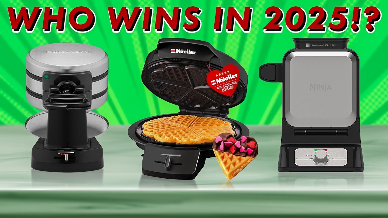 🔥 Top 5 Best WAFFLE MAKERS [2025] ✅ Non-Stick / Even Heating / Easy to Clean