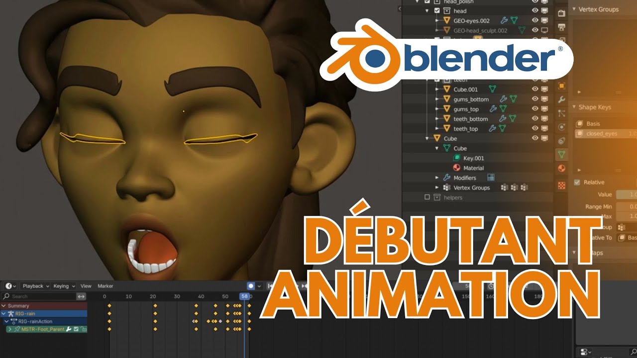 Animation 3D sur Blender - Tutoriel Initiation Débutant