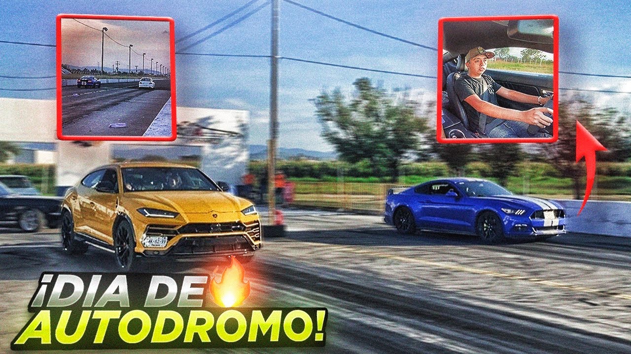 CORRÍ VS UNA URUS Y LOS COCHES DE  @Alfredovlza EN MI MUSTANG GT EN EL AUTÓDROMO!|GUS LOPEZ |