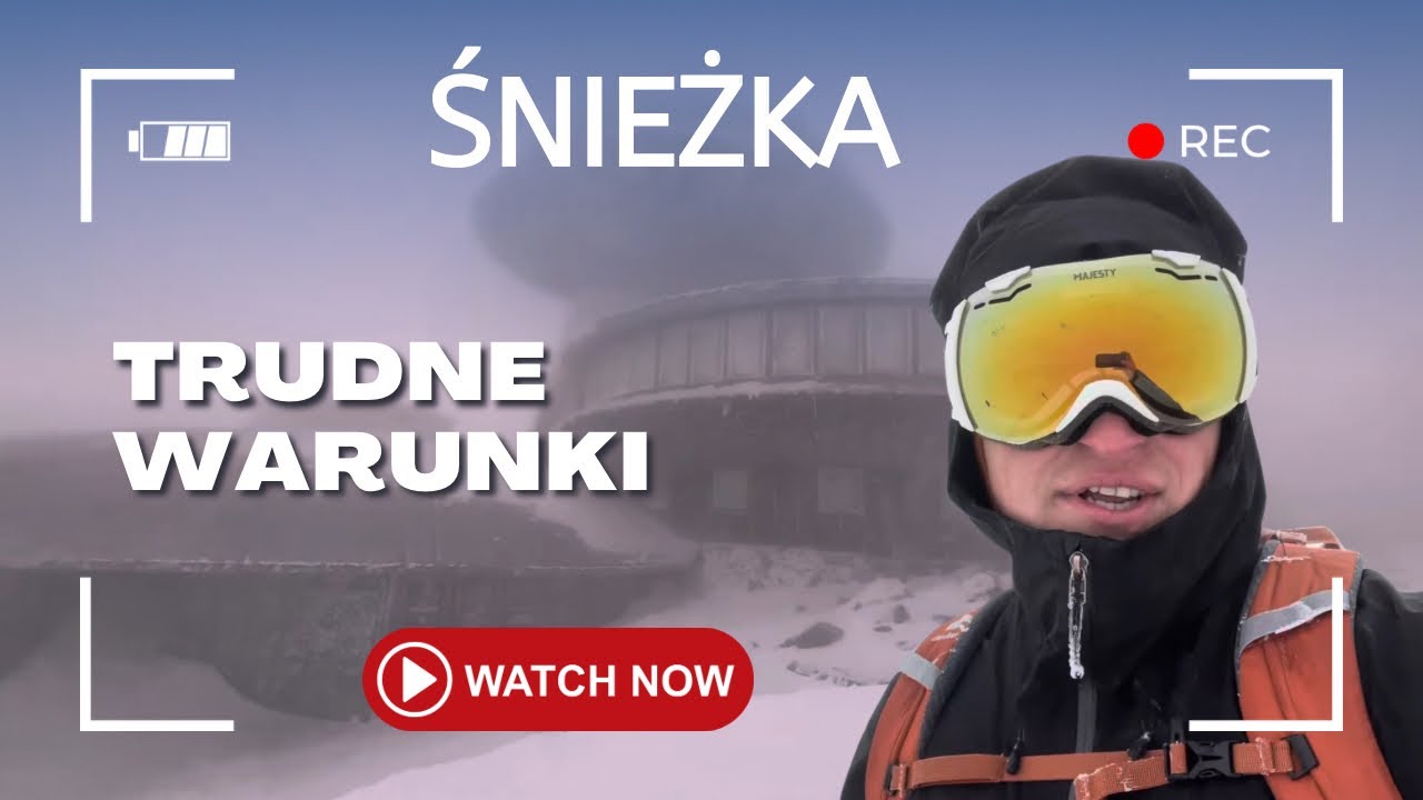 Śnieżka Vlog - trudne warunki, wiatr i czarny szlak