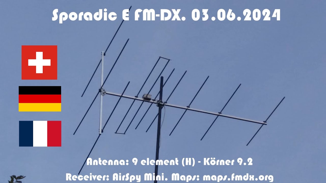 Sporadic E FM-DX, June 03, 2024 (SUI, D, F)