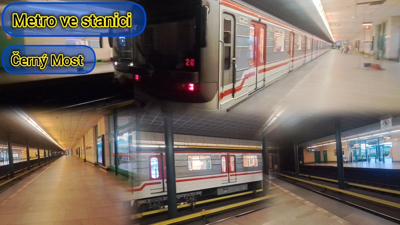 Metro ve stanici Černý Most / Metro in station Černý Most