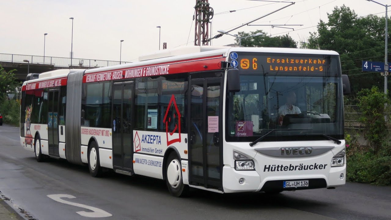 [Sound] Bus Iveco Urbanway 18 M | GL-UH 136 | Verkehrsbetrieb Hüttebräucker GmbH, Leichlingen