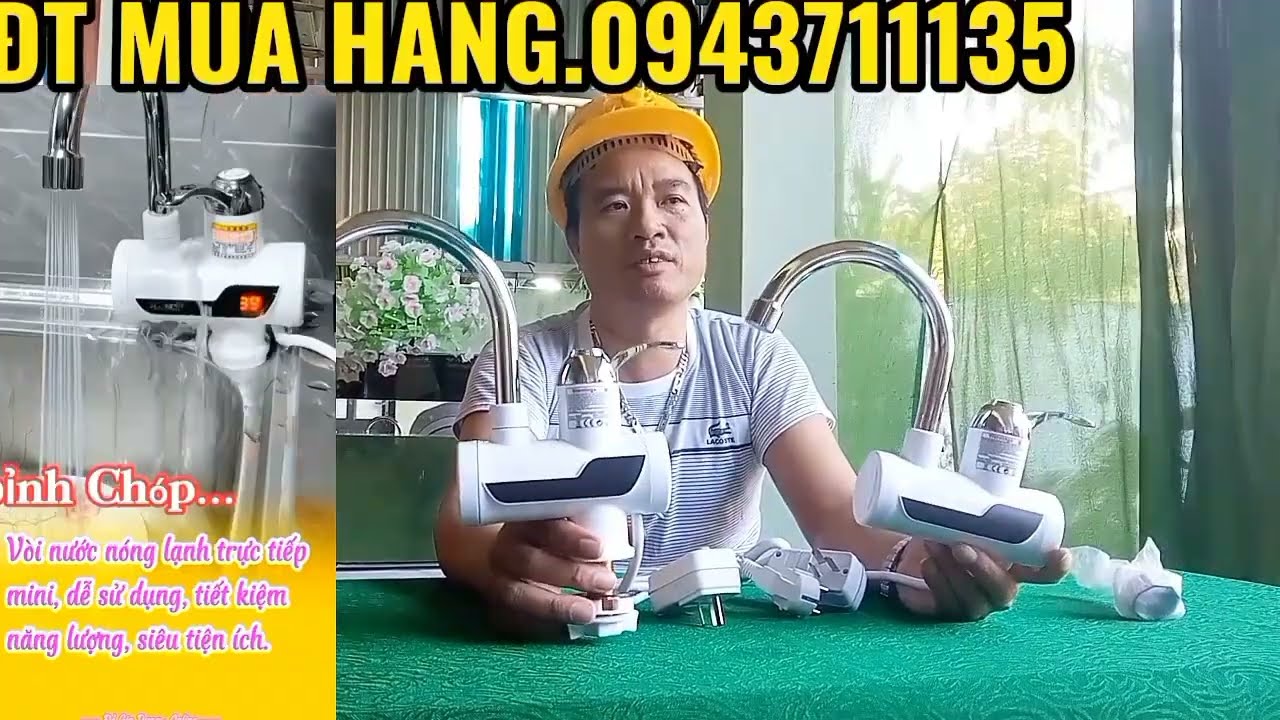 HƯỚNG DẪN LẮP ĐẶT SỬ DỤNG MÁY NƯỚC NÓNG LẠNH TRỰC TIẾP MINI TẮM GIẶT RỬA 