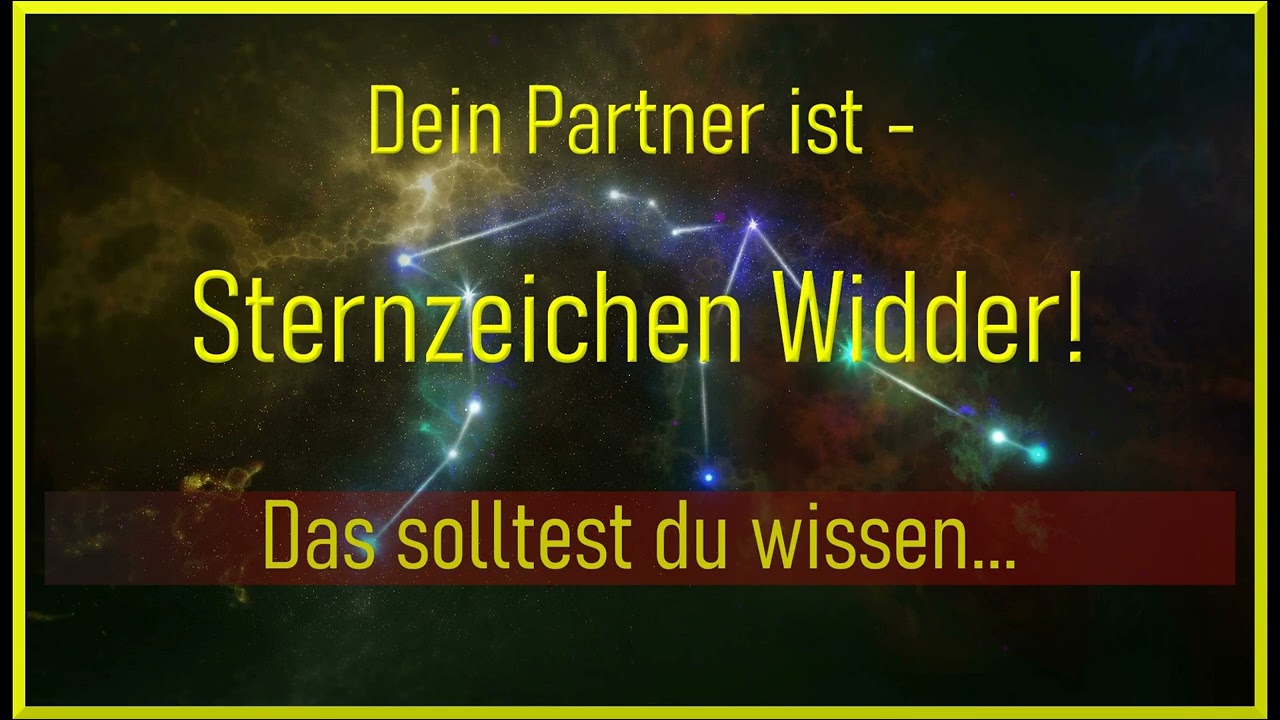 Sternzeichen Widder: Wie er als Partner wirklich ist