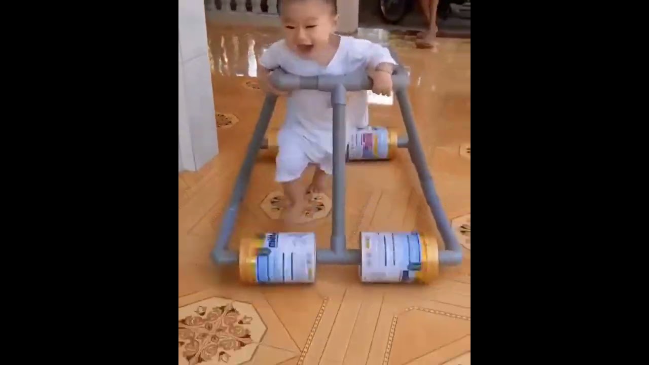 Home made walker for babies | DIY Baby walker #baby walker #diy walker for baby
