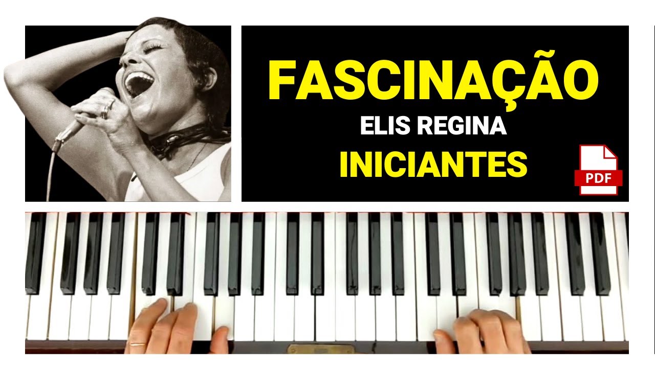 COMO TOCAR FASCINAÇÃO NO TECLADO 💥 PIANO TUTORIAL 💥 Partitura em PDF Simplificada para Iniciantes