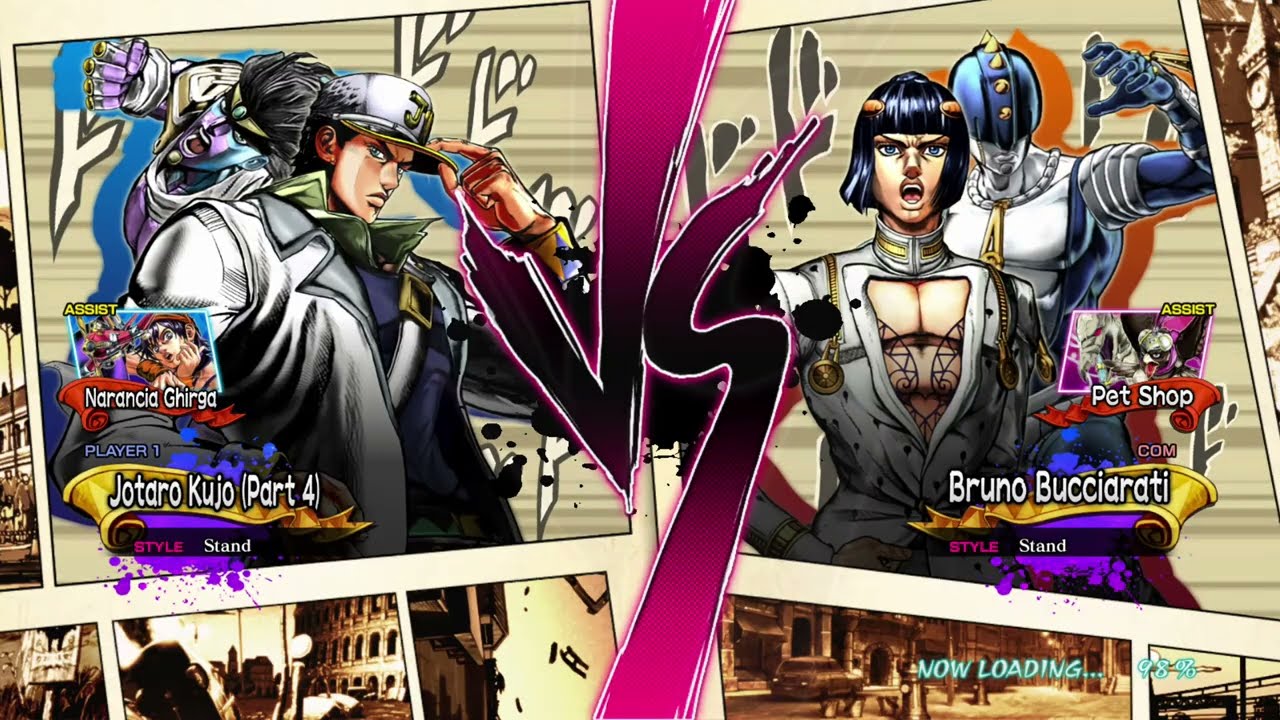 JOTARO KUJO VS BRUNO BUCCIARATI