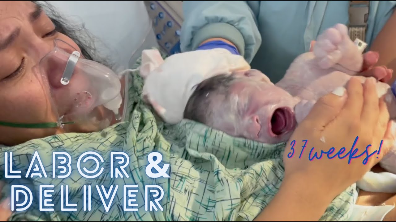 LABOR AND DELIVERY VLOG ♥ 37 Weeks | BIRTH VLOG | EMOTIONAL
