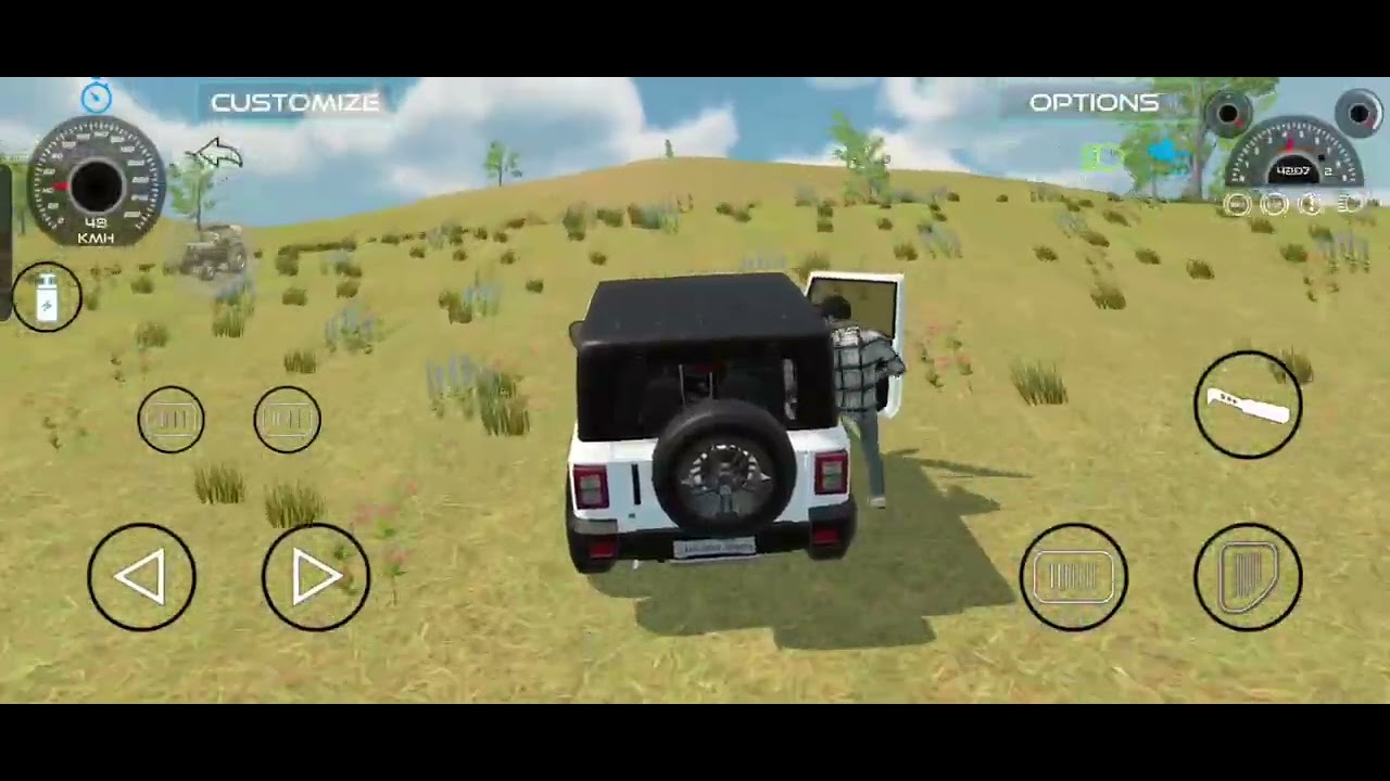 Safed thar drive  jungle mein ll Thar driving ll thar drive on road safed thar 