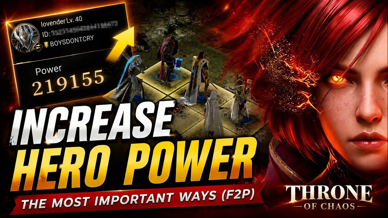 Throne of Chaos Beginner Guide | Increase Hero Power Faster (F2P)