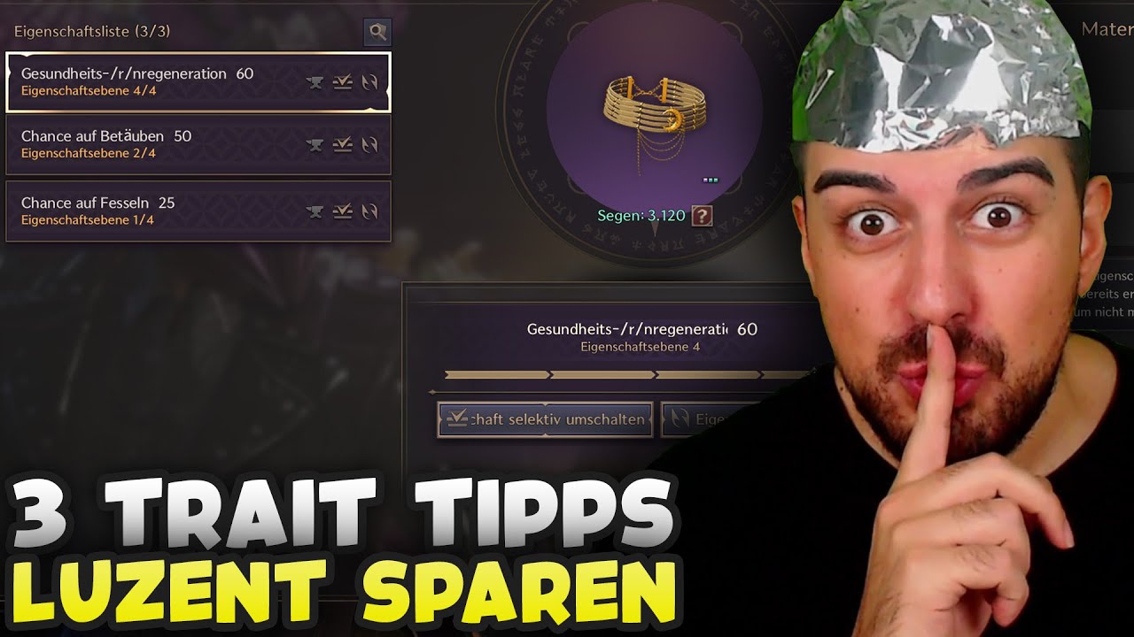 Throne & Liberty 3 TRAIT TIPPS | Viel Luzent SPAREN | TnL TaL Trick
