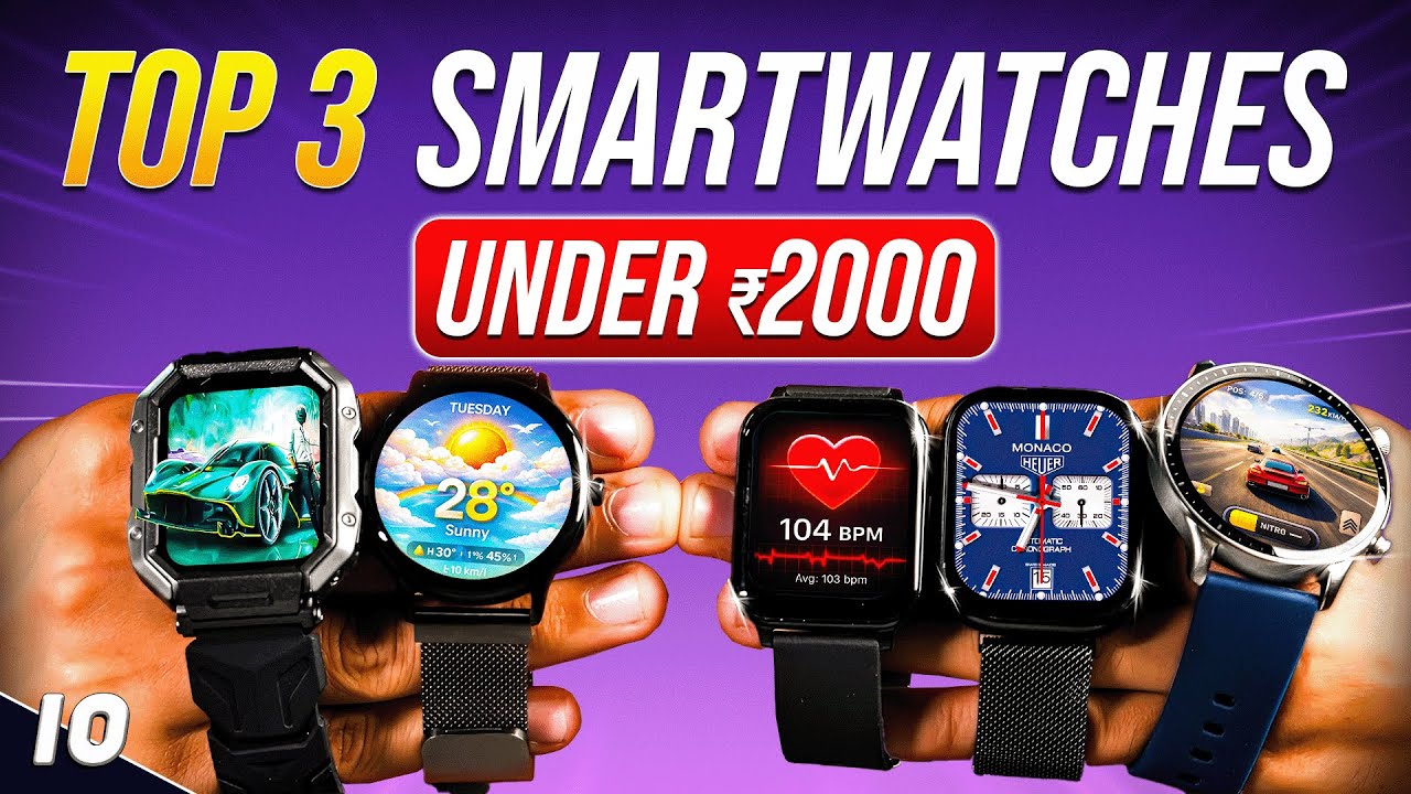 [TOP 3] Best Smartwatch Under ₹2000🔥Best Smartwatch under ₹2000⌚ Best Smartwatch