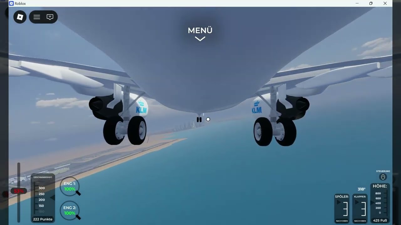 KLM B737 flight