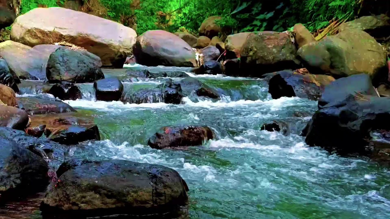 Relaxing River Soundscape with Flowing Water for Calm Mind