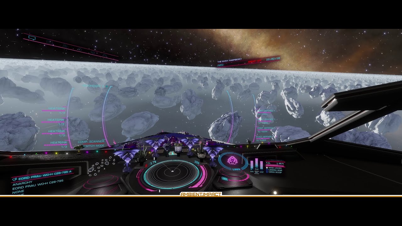 Ice moon rings vibing - Elite Dangerous