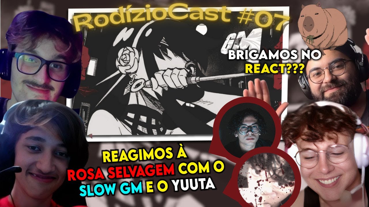 RodizioCast #07 - SLOW GM & YUUTA 🌹 REACT A - Rosa Selvagem (Spy x Familly) Official Music Video