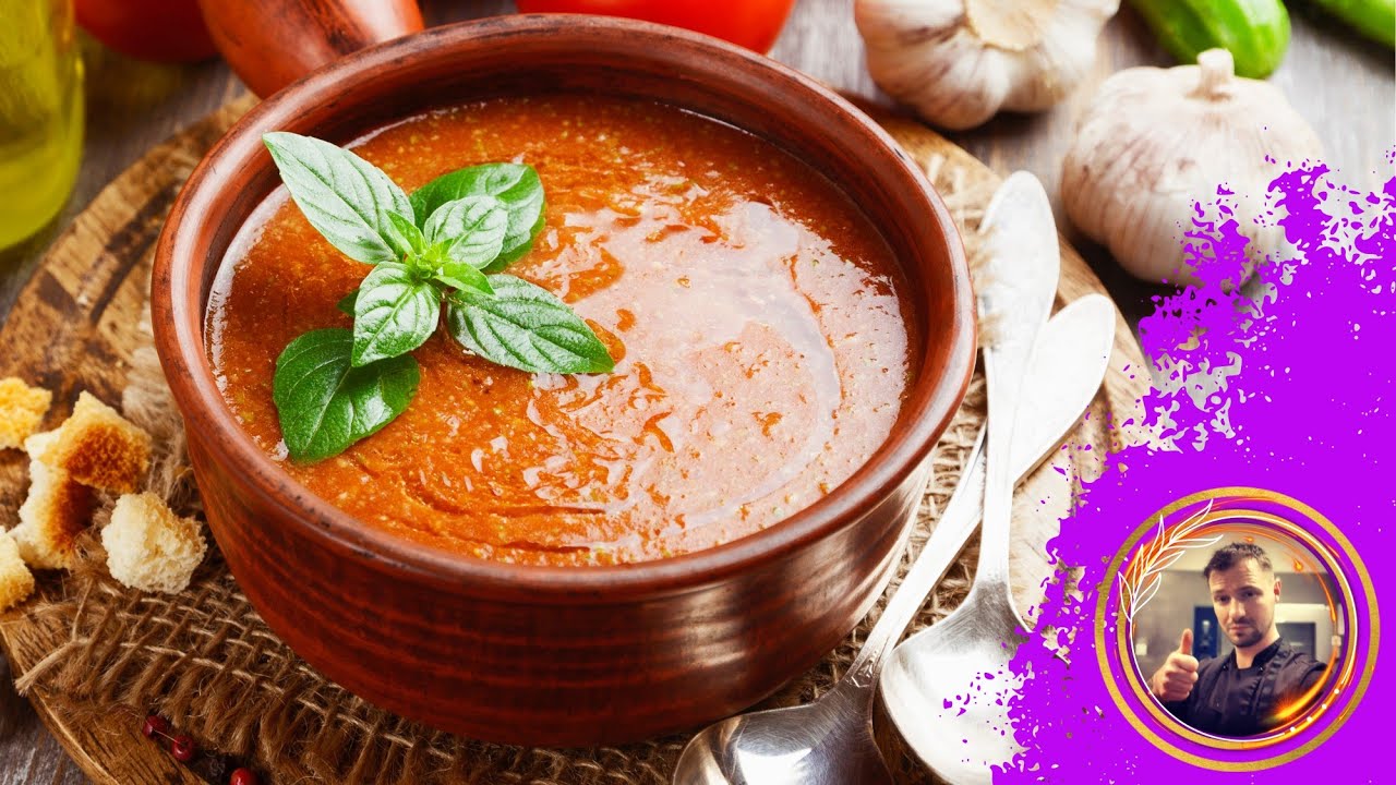 🍅🧅🥒 Что такое андалузский гаспачо? Секрет традиционного рецепта гаспачо #гаспачо #суп