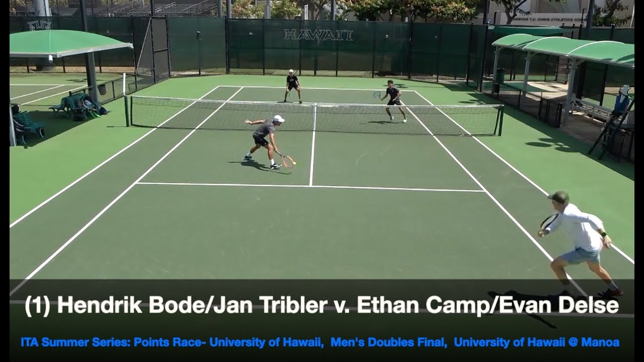 #1 Bode/Tribler v. Camp/Delse FINALS HLTS - ITA Summer Series 2025, University of Hawaii