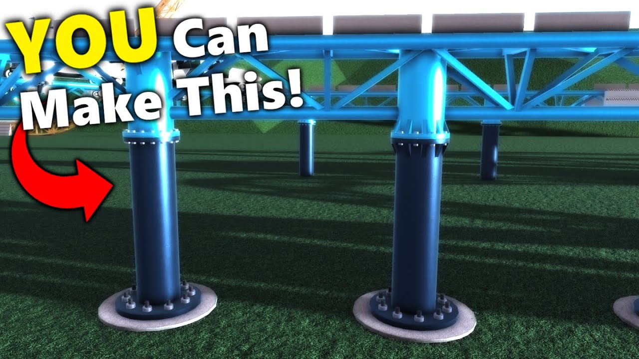 How to Build REALISTIC Intamin LSM Coaster Supports Pt. 1 | TPT2 ROBLOX