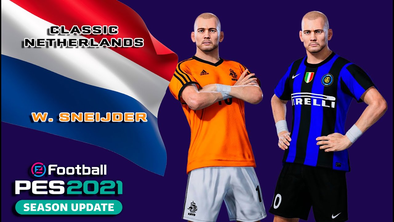 W. SNEIJDER face+stats (Классические Нидерланды) Как создать в PES 2021