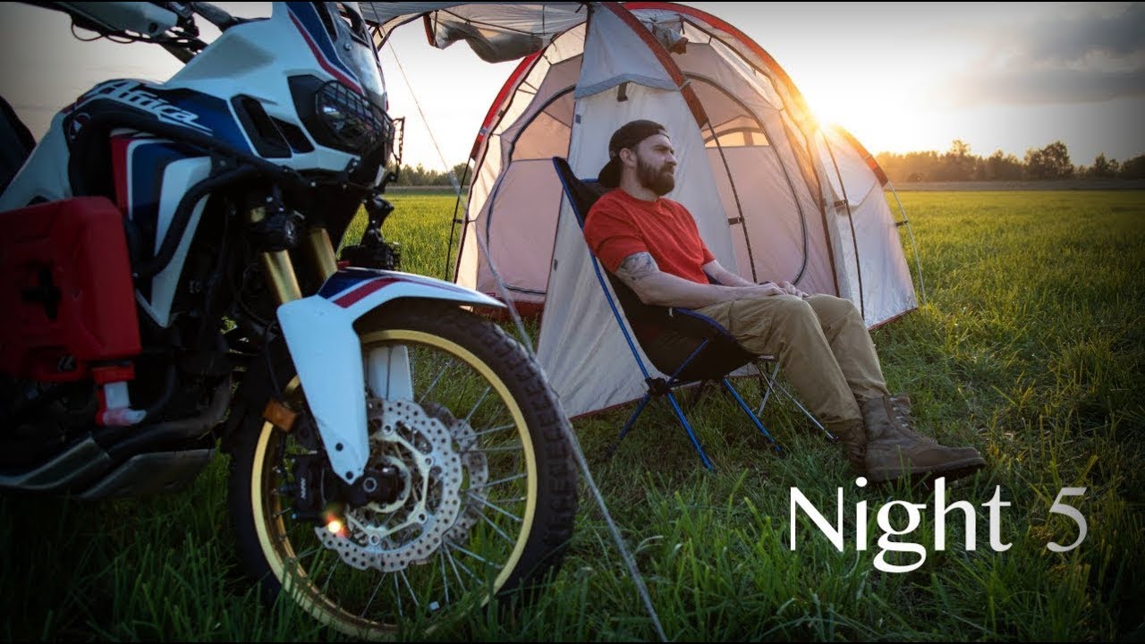 Solo Camping On Motorcycle | Nature ASMR | Among The Lakes