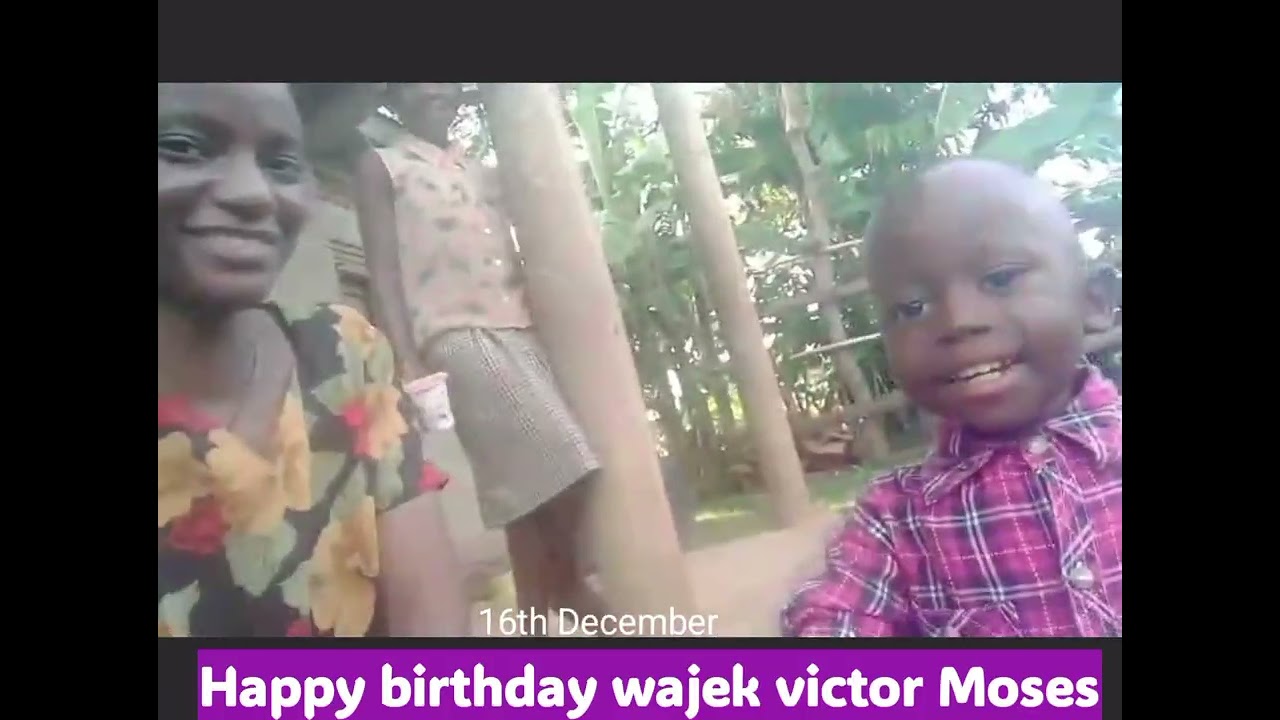 WAJEK VICTOR MOSES at 2years happy birthday 