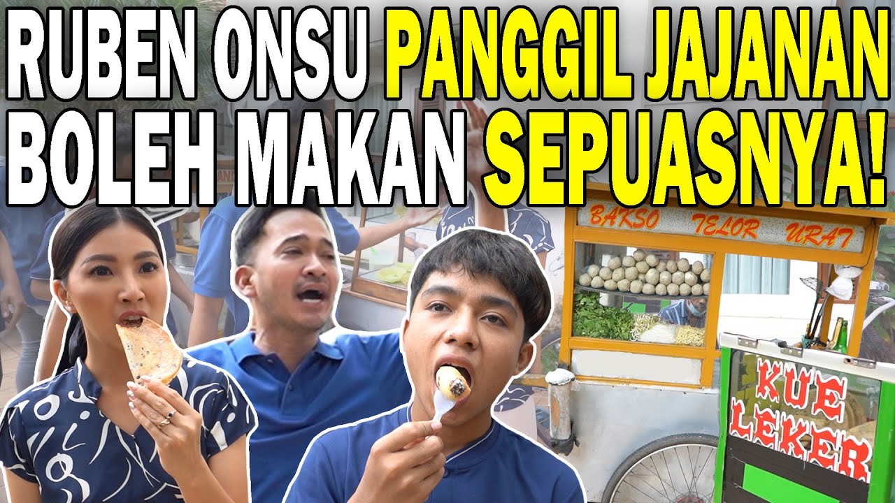 The Onsu Family - Datengin semua JAJANAN SEGEROBAK Langsung di SERBU!