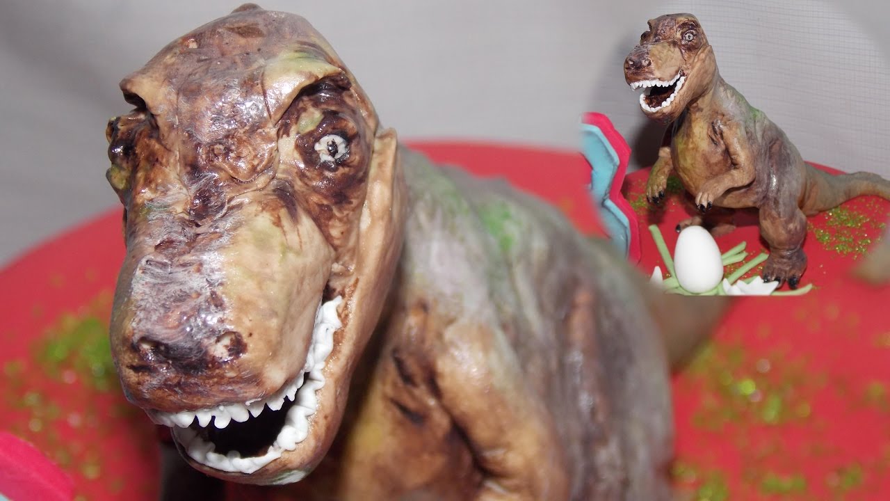 Диназавр из мастики / Dinosaur putty - Я - ТОРТодел!