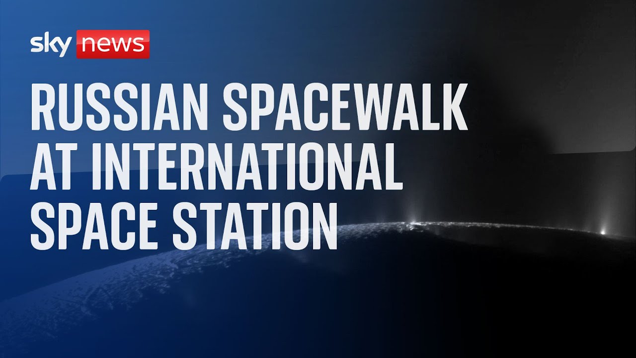 Russian spacewalk at International Space Station