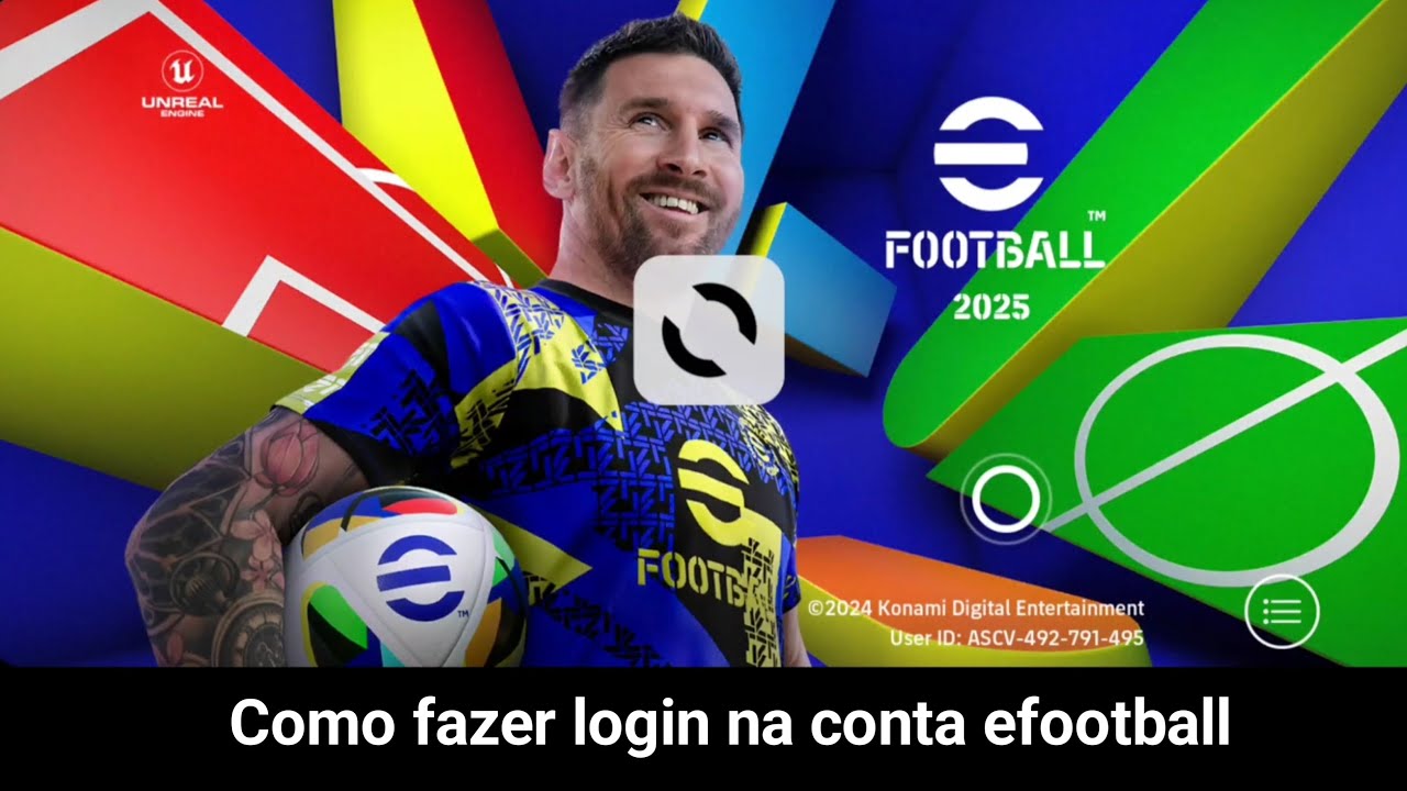 Como fazer login na conta efootball 2026 | Entrar na conta efootball