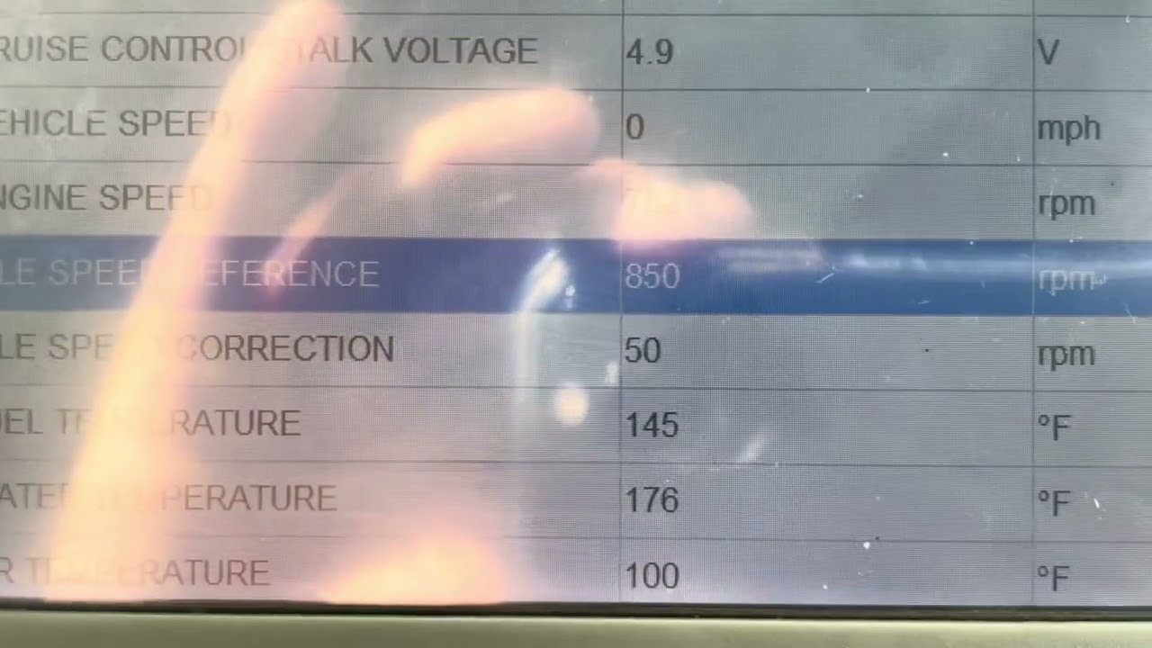 Renault Trafic 1.9 DCI / Vivaro won't Rev. Live engine data Part 2