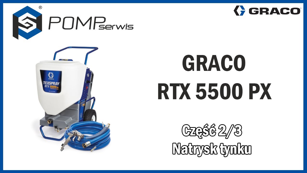 Graco RTX 5500 PX - część 2/3 - Natrysk tynku