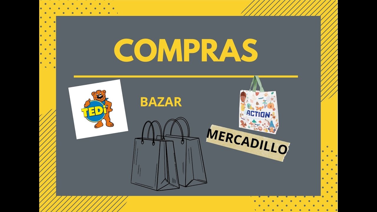 🛍🛍Compras en TEDI, ACTION, BAZAR, MERCADILLO...#manualidades #compras