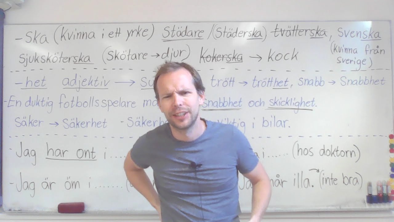 Sköterska, trötthet, ont, smärta, öm (era frågor)