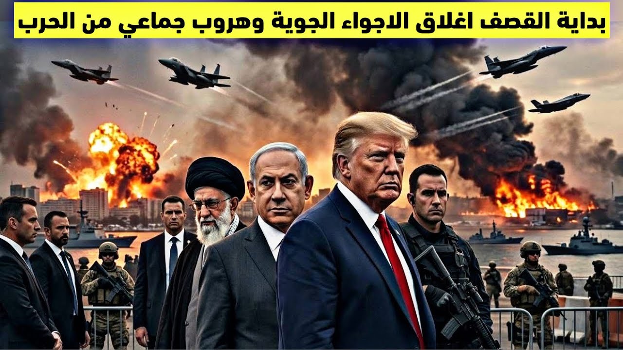 ايران تشن هجوما على مطارات دول الخليج وهروب الناس من دبي واغلاق الاجواء الجوية انها الحررب العالمية 