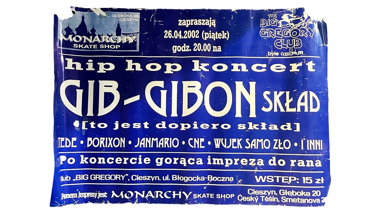 TEDE & GIB-GIBON Skład / Hip-Hop Koncert / 26.04.2002 Cieszyn