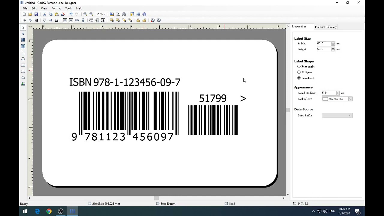 ISBN/ISMN/ISSN Barcode Generator