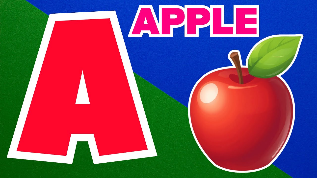 A is for Apple 🍎 - ABC Phonics Song | 1 to 10 Numbers Song + ABCD Song
