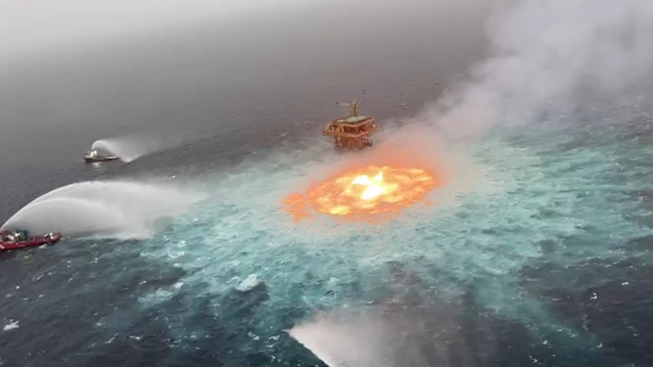 'Eye of fire' under control after underwater gas leak