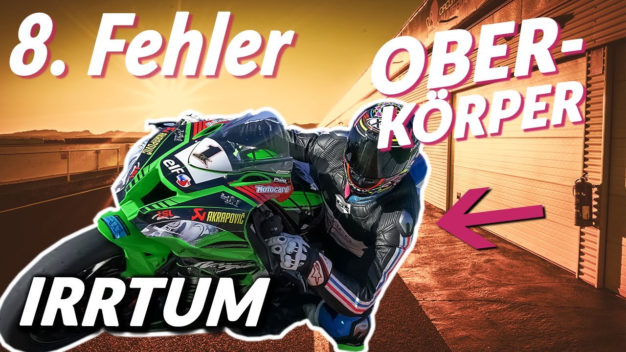 8. Fehler den die meisten Hobbyfahrer machen | Oberkörper Haltung | Motorrad Rennstrecke
