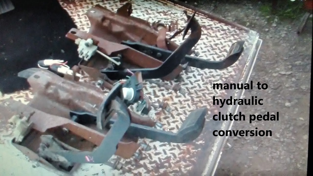 converting to hydraulic pedals master cylinder install 82 c30 ramp truck