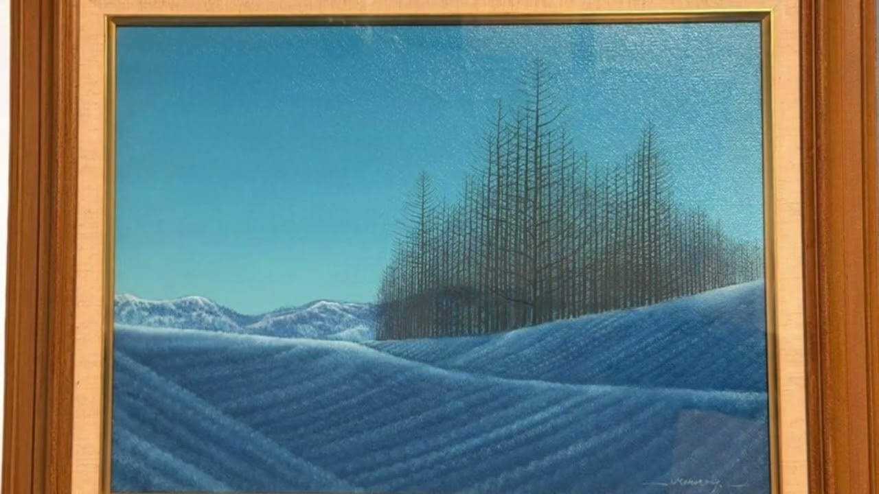 静寂の風景を描く画家 上代誠『白い朝』